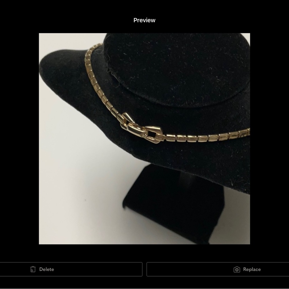 Gold Floral Statement Necklace - Women Jewelry - Picture 3 of 5